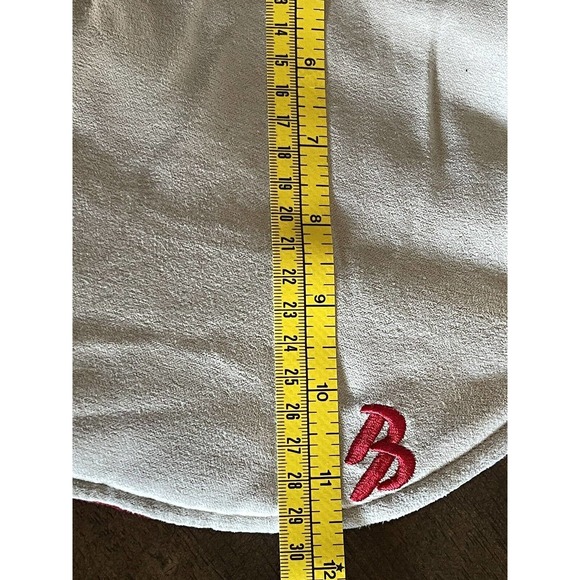 Puppy Pawer Dog Cat Warm Red Corduroy Reversable Vest Harness Hole Sz M NEW - Picture 5 of 6